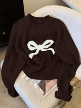 Céleste | Elegant Bow Knit Sweater