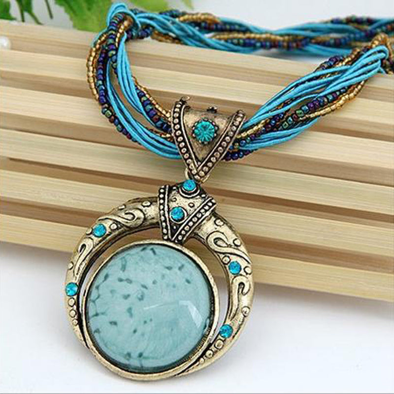 Erica | Bohemian Layered Pendant Necklace