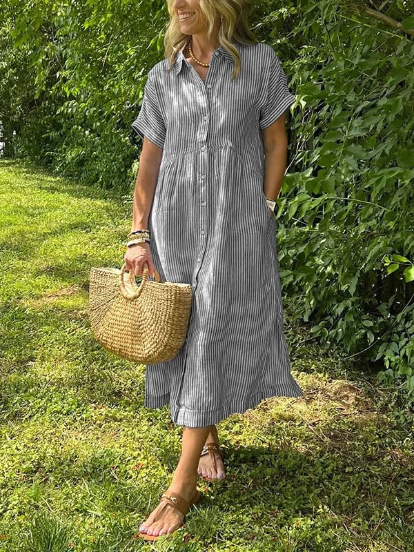 Mae | Striped Shirt Dress, Everyday Elegance