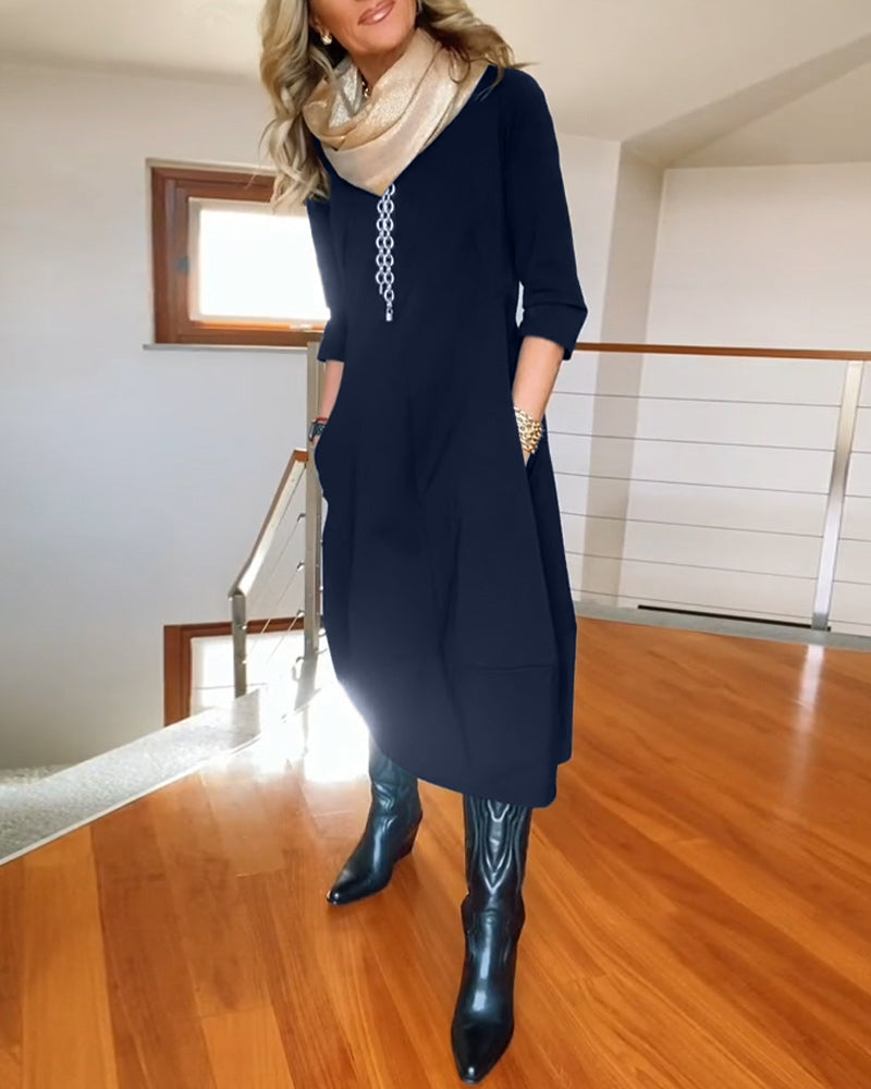 Elara | Luxe Maxi Dress Long Sleeves