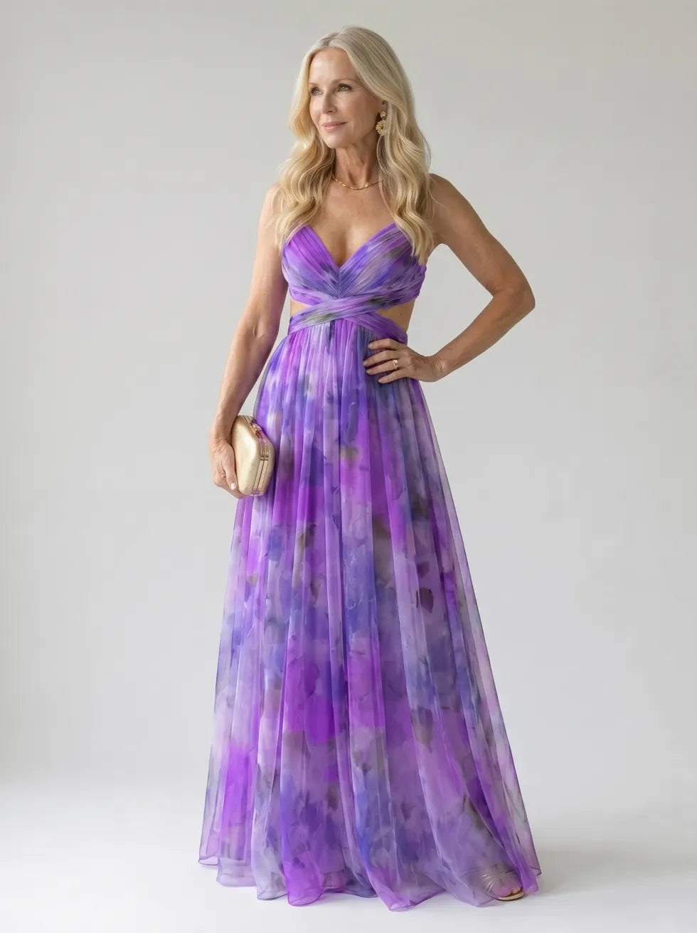 Huxley | Sleeveless Wrap Maxi Dress