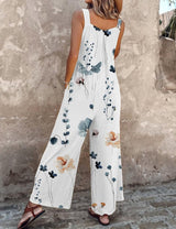 Brunhild | Printed Wide-Leg Overalls