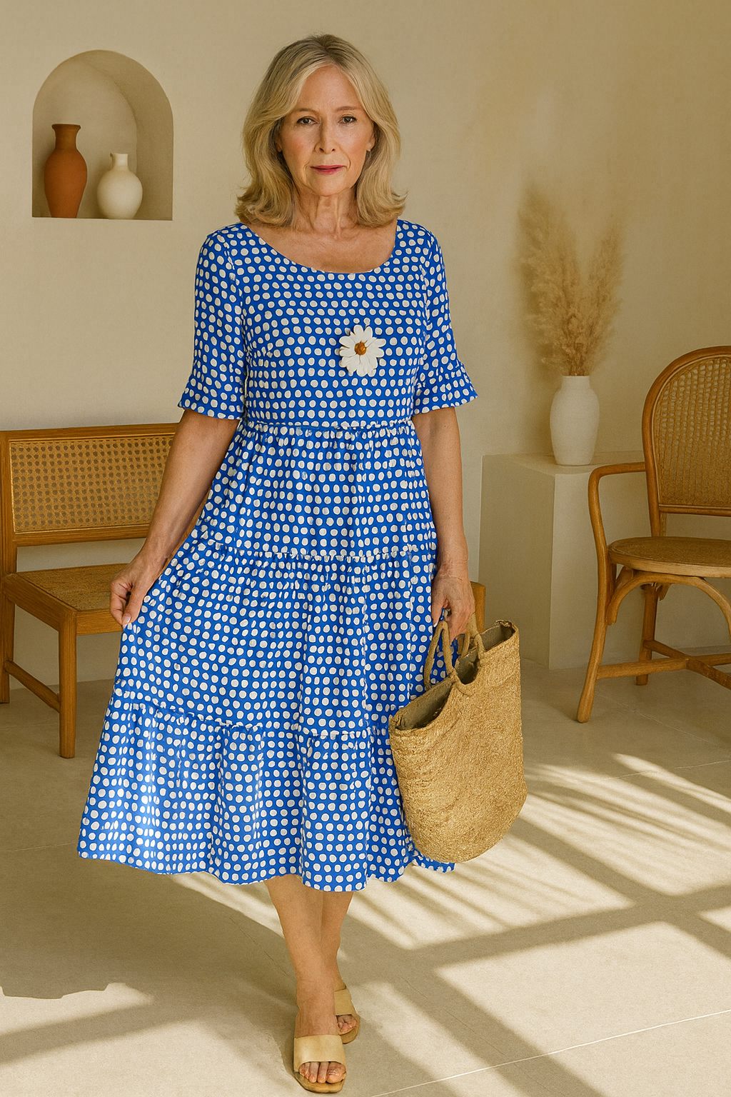 Flor | Flowy Summer Dress Feminine Silhouette