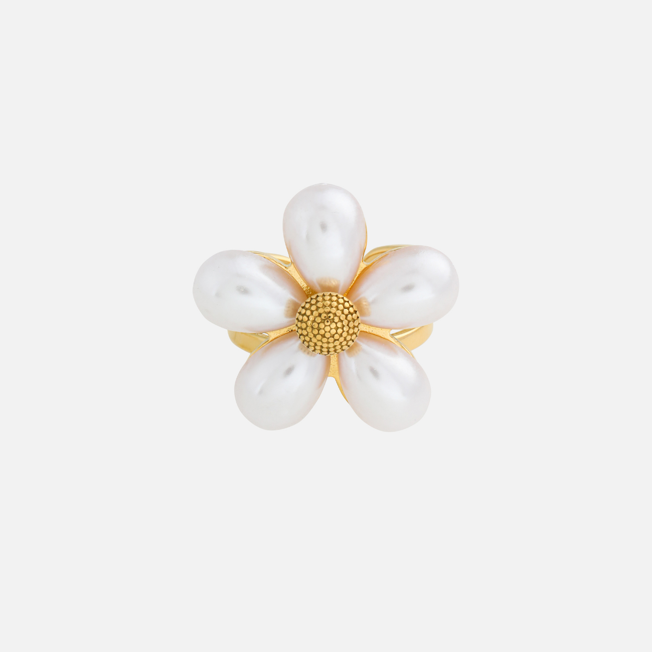 Susanna | Floral Pearl Adjustable Ring