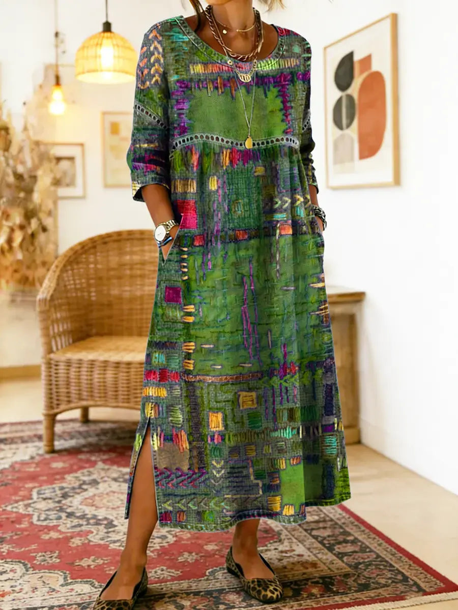 Iyla | Artisan Patchwork Maxi Dress