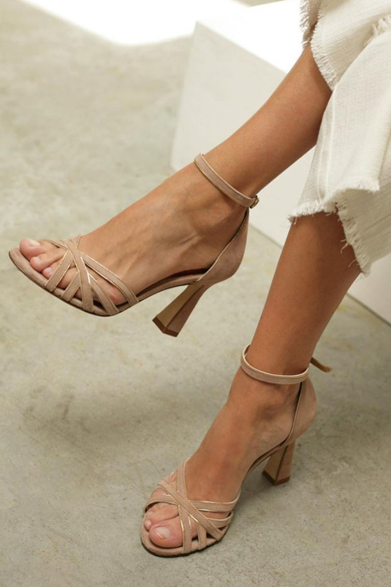 Yseult | Slim Pointed Patchwork Heels