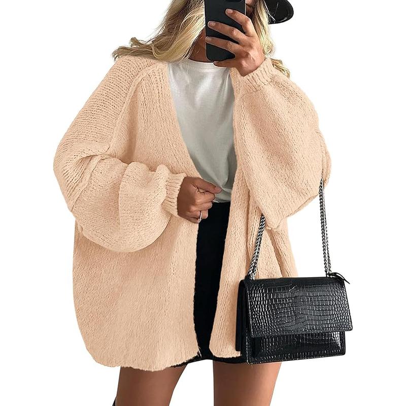 Veronika | Oversized Lantern Sleeve Knit Cardigan