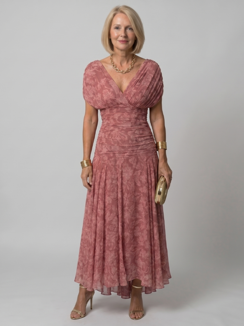 Treva | Off Shoulder Flow Midi Dress