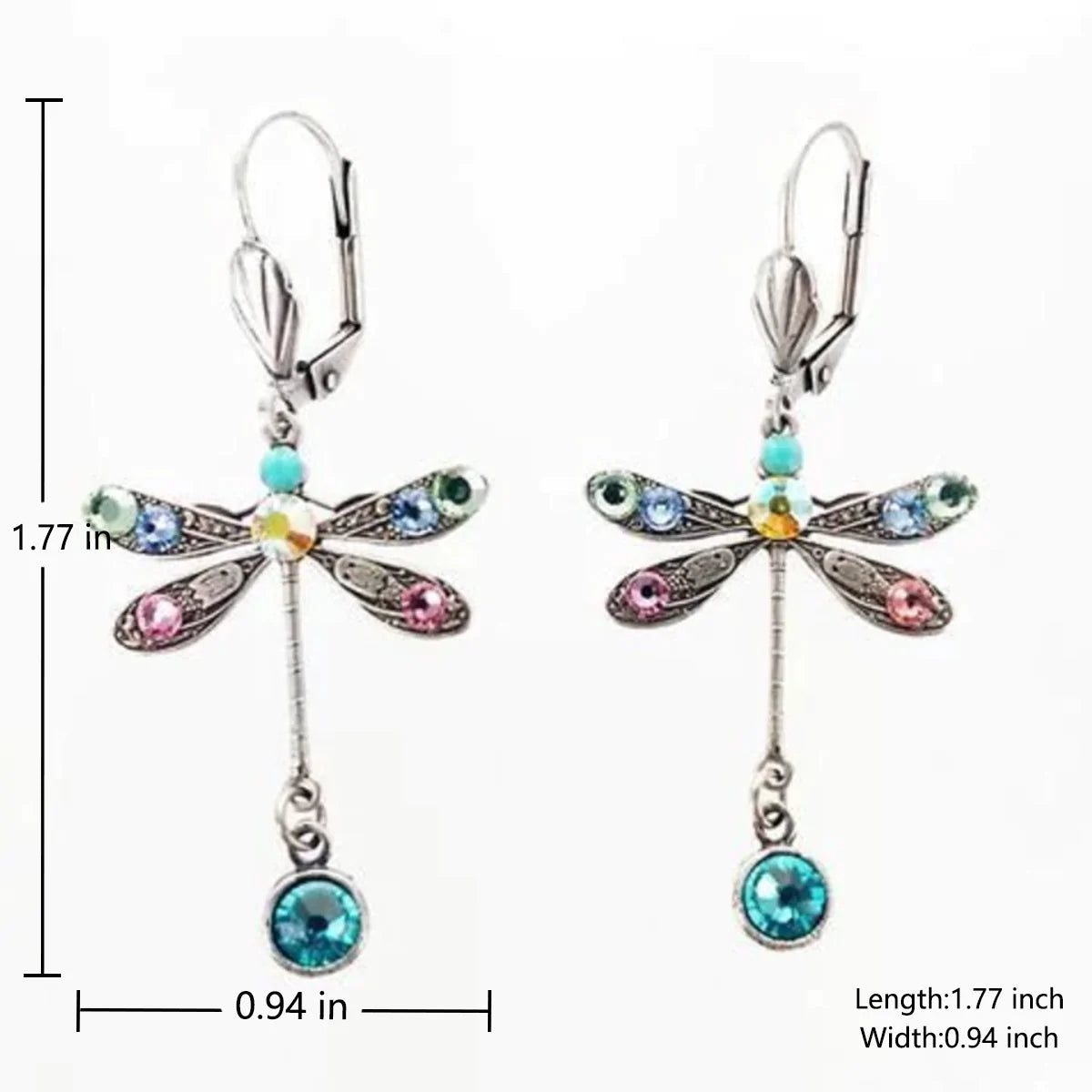 Zulema | Elegant Dragonfly Statement Earrings