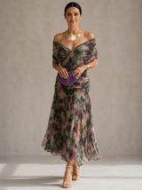 Tillie | Coral Evening Maxi Dress