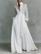 Gwendolyn | Patchwork Linen Maxi Dress