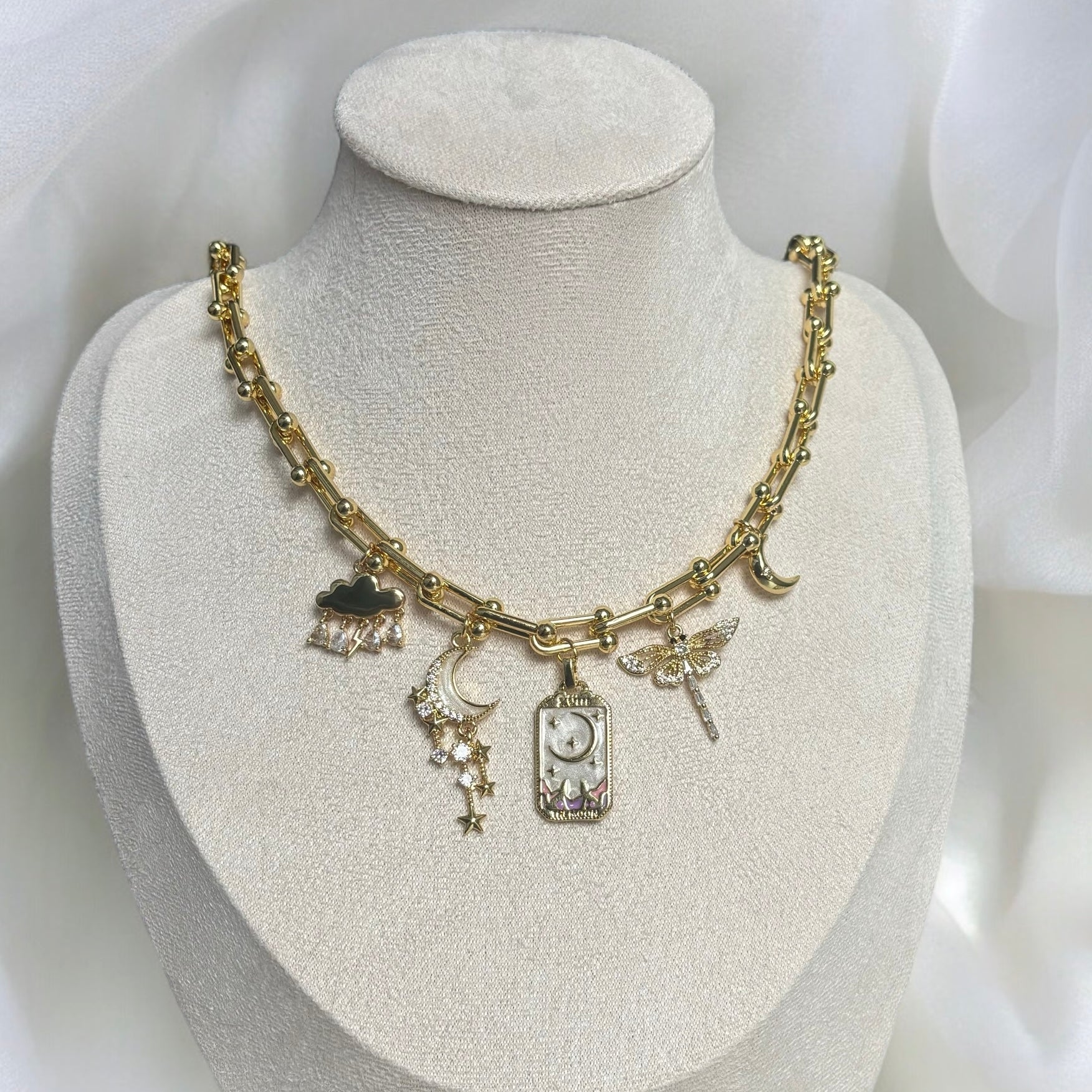Eleanor | Luna Handmade Gold Charm Necklace