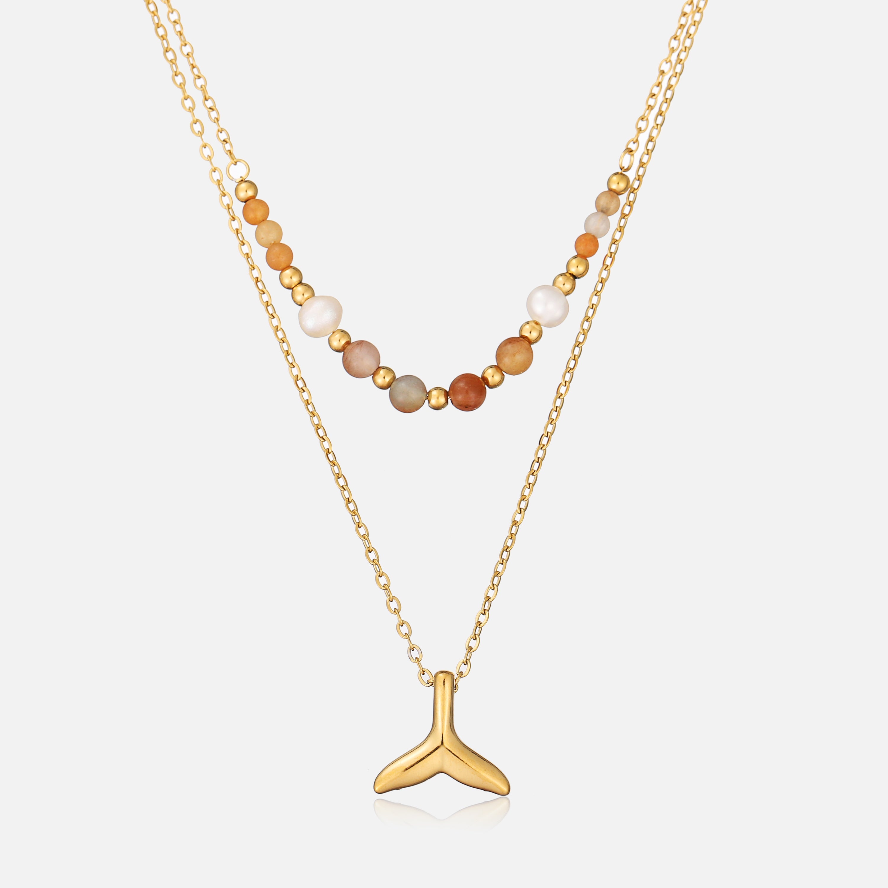 Kalina | Mermaid Tail Layered Necklace