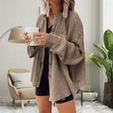 Celeste | Batwing Button-Down Cozy Jacket