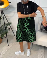 Peggie | Printed Midi Dress with Pockets