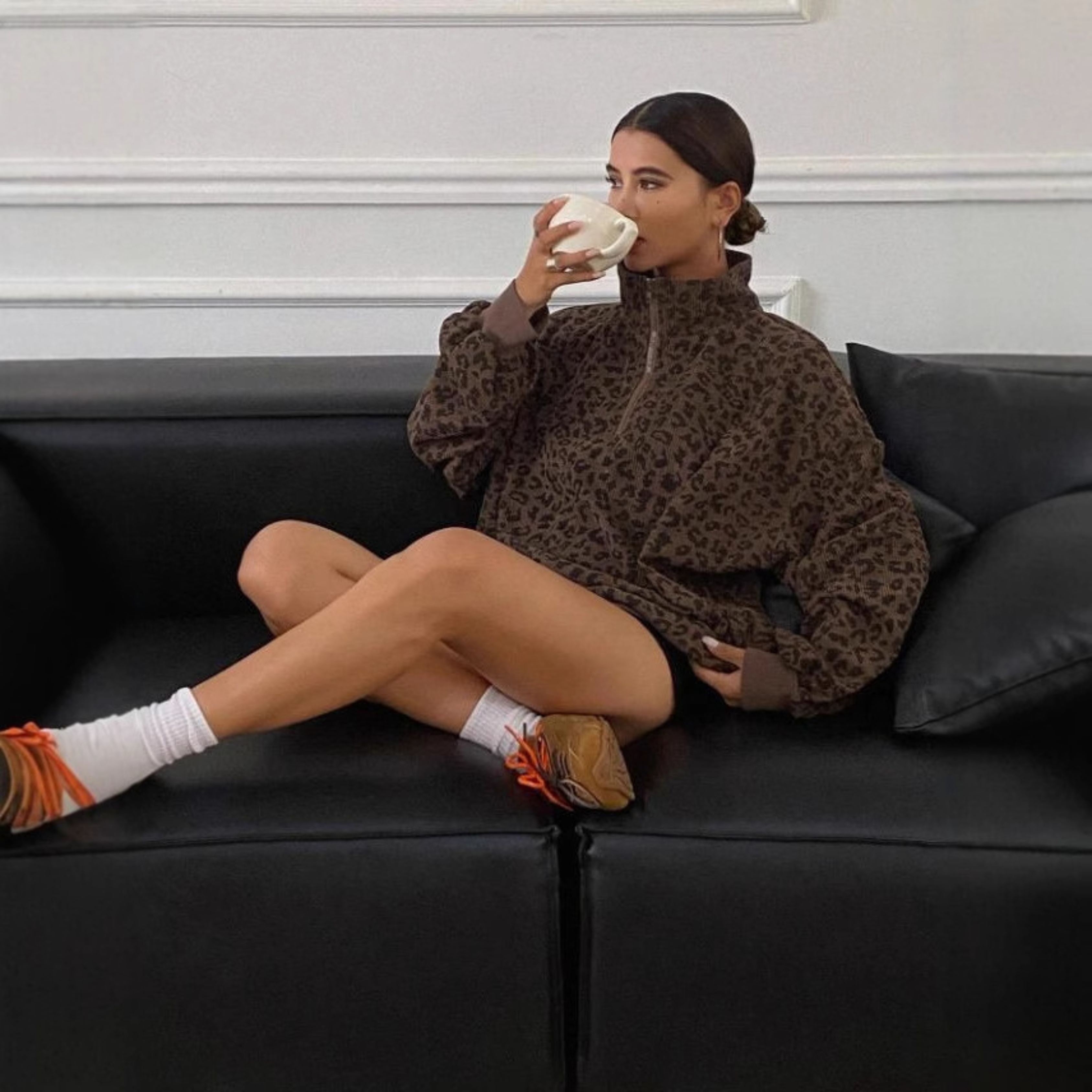 Léa | Cozy Leopard Print Sweatshirt