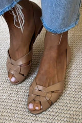Carmella | Woven Leather Sandals