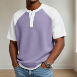 Homer | Waffle Knit Colorblock Henley