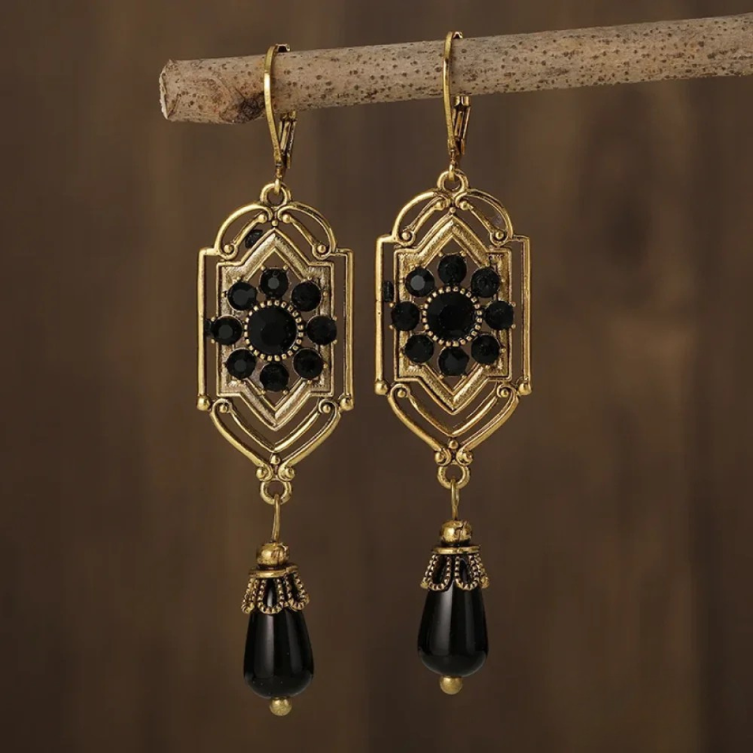 Fannie | Crystal Drop Statement Earrings