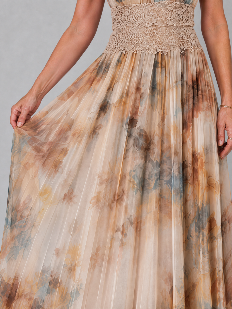 Rosalyn | Floral Halter Maxi Dress