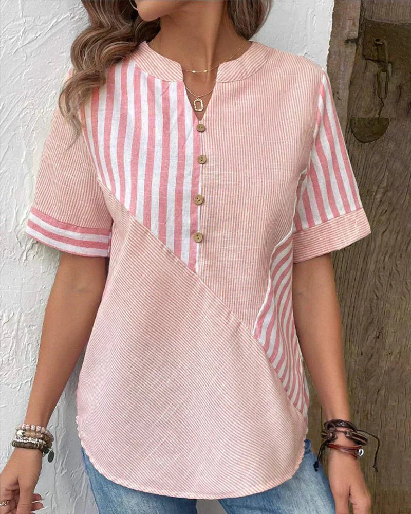 Naima | Soft Striped Blouse