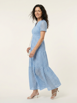 Liesl | V-Neck Tiered Midi Dress