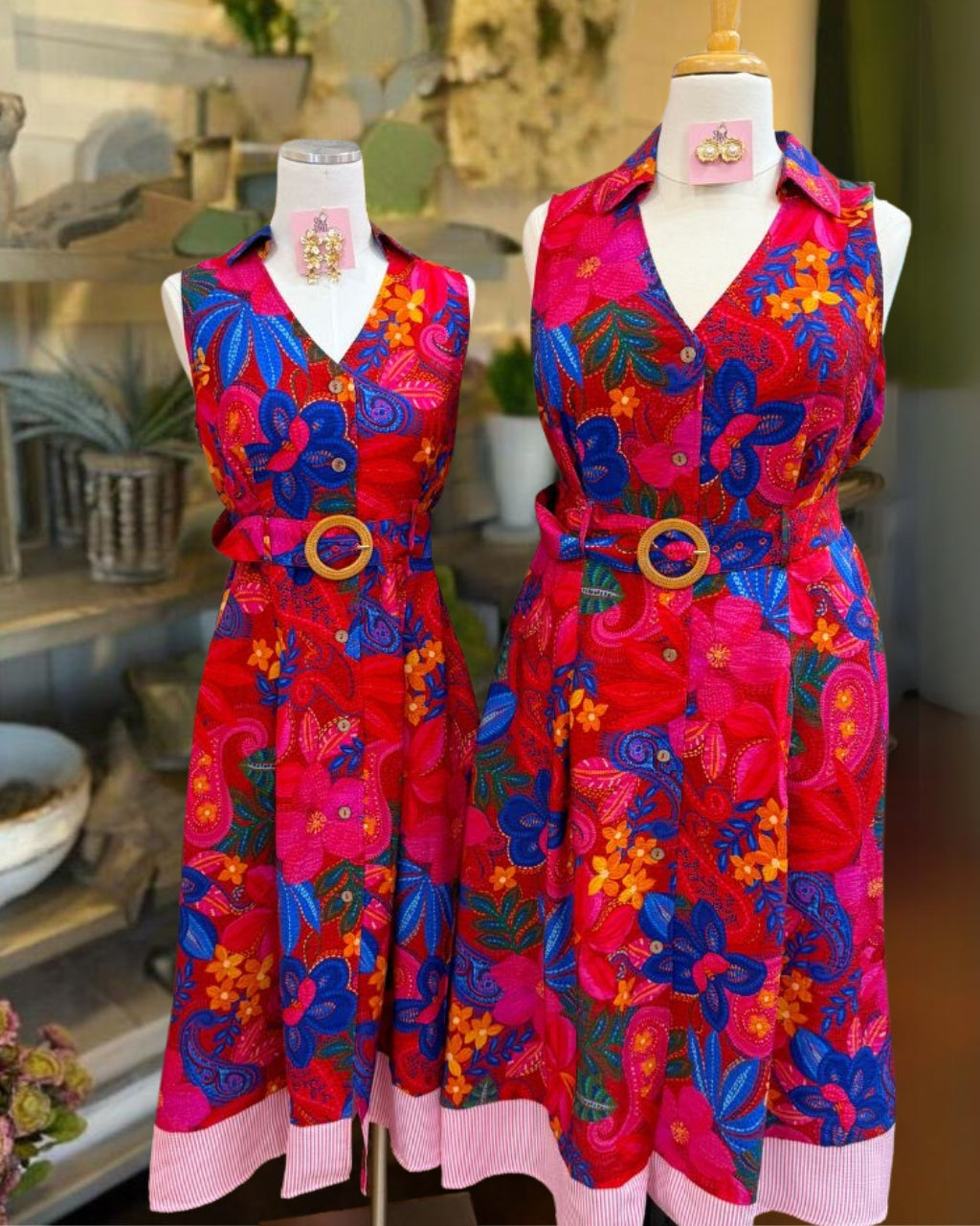 Jakayla | Vintage Paisley Floral Sleeveless Dress