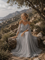 Erin | Chiffon Cowl-Neck Maxi Dress
