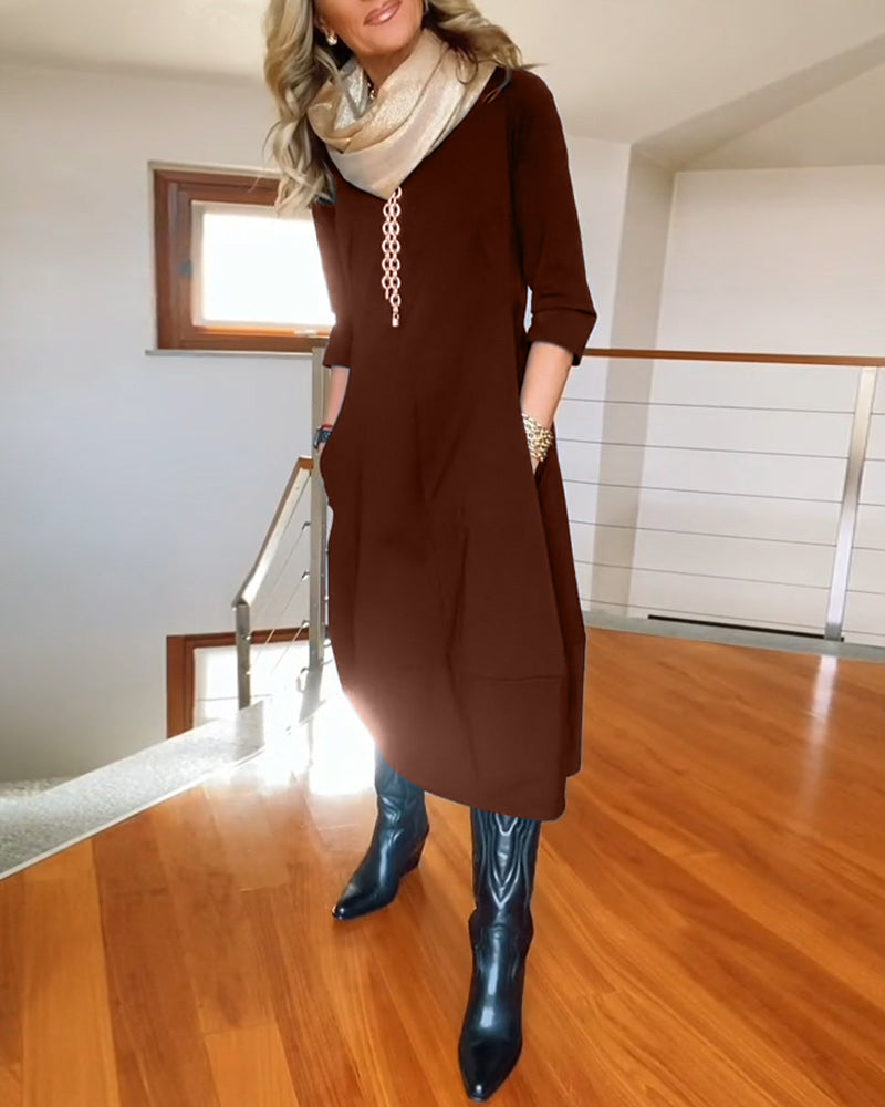 Elara | Luxe Maxi Dress Long Sleeves
