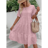 Solène | Boho Round Neck Summer Dress