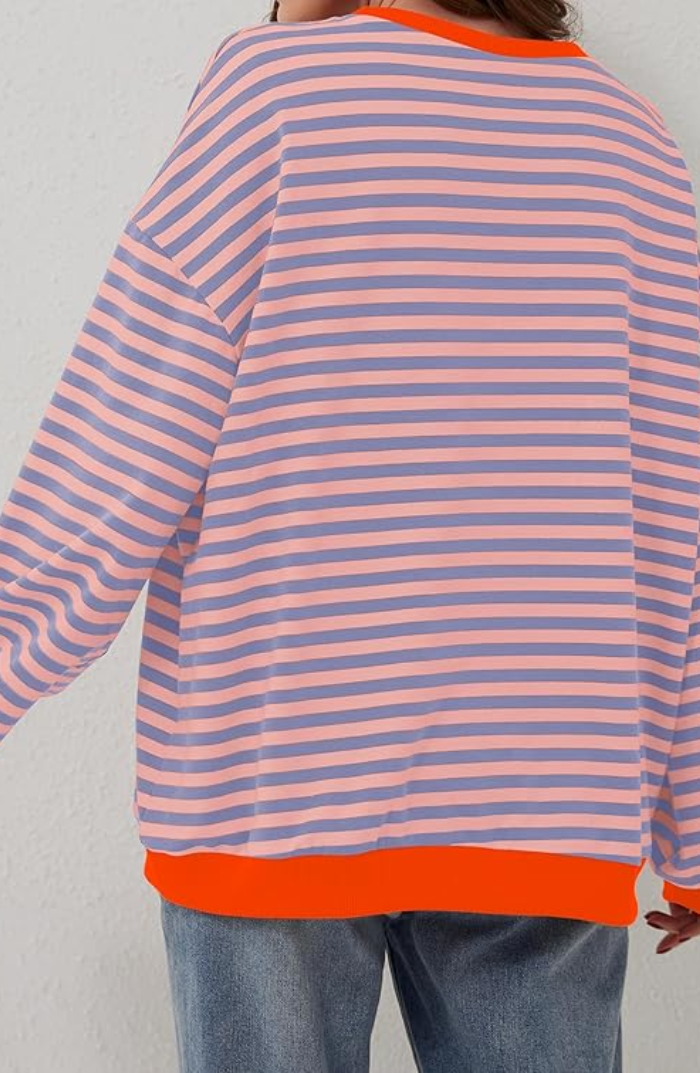 Callie | Striped Oversized Cozy Sweater