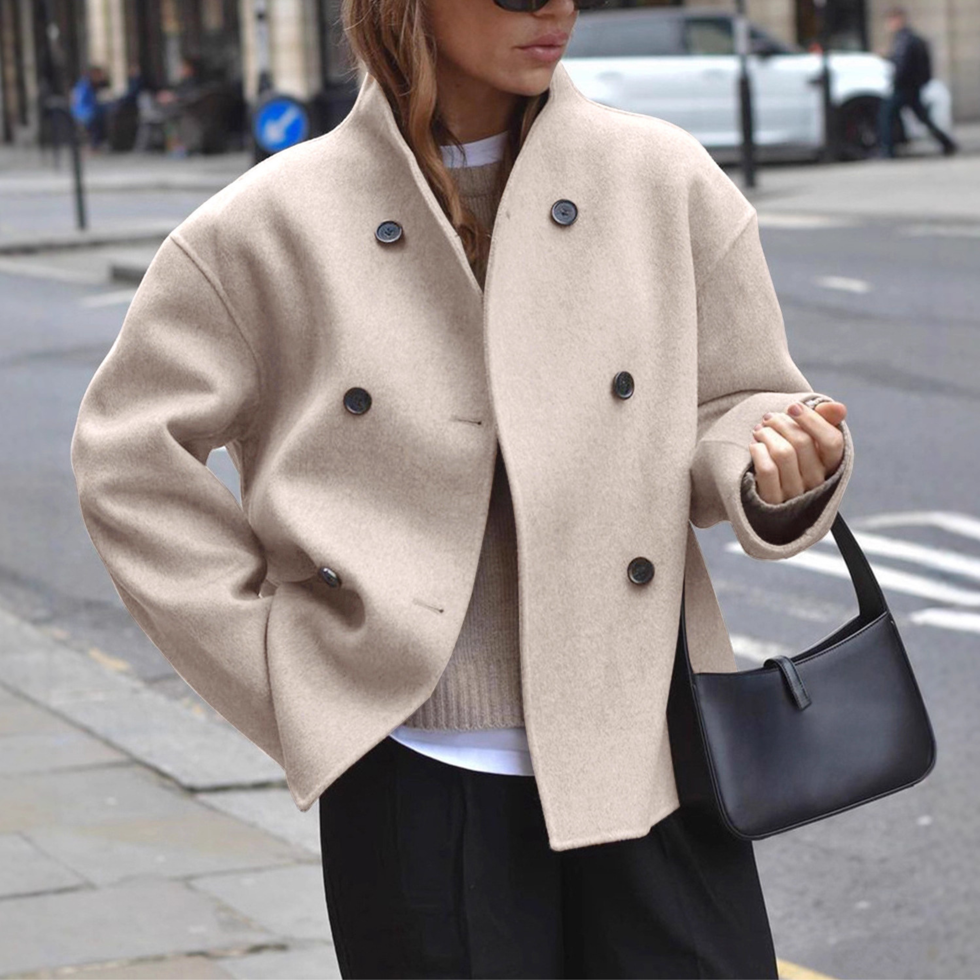 Séraphine | Cozy Stand Collar Long Coat