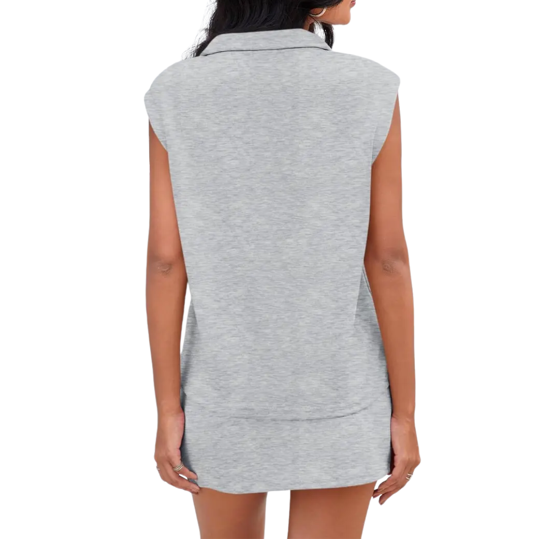 Serena | Half-Zip Skort Athletic Set