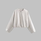 Vivienne | Zip Crop Long Sleeve Jacket