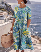 Essie | Floral Print Maxi Dress