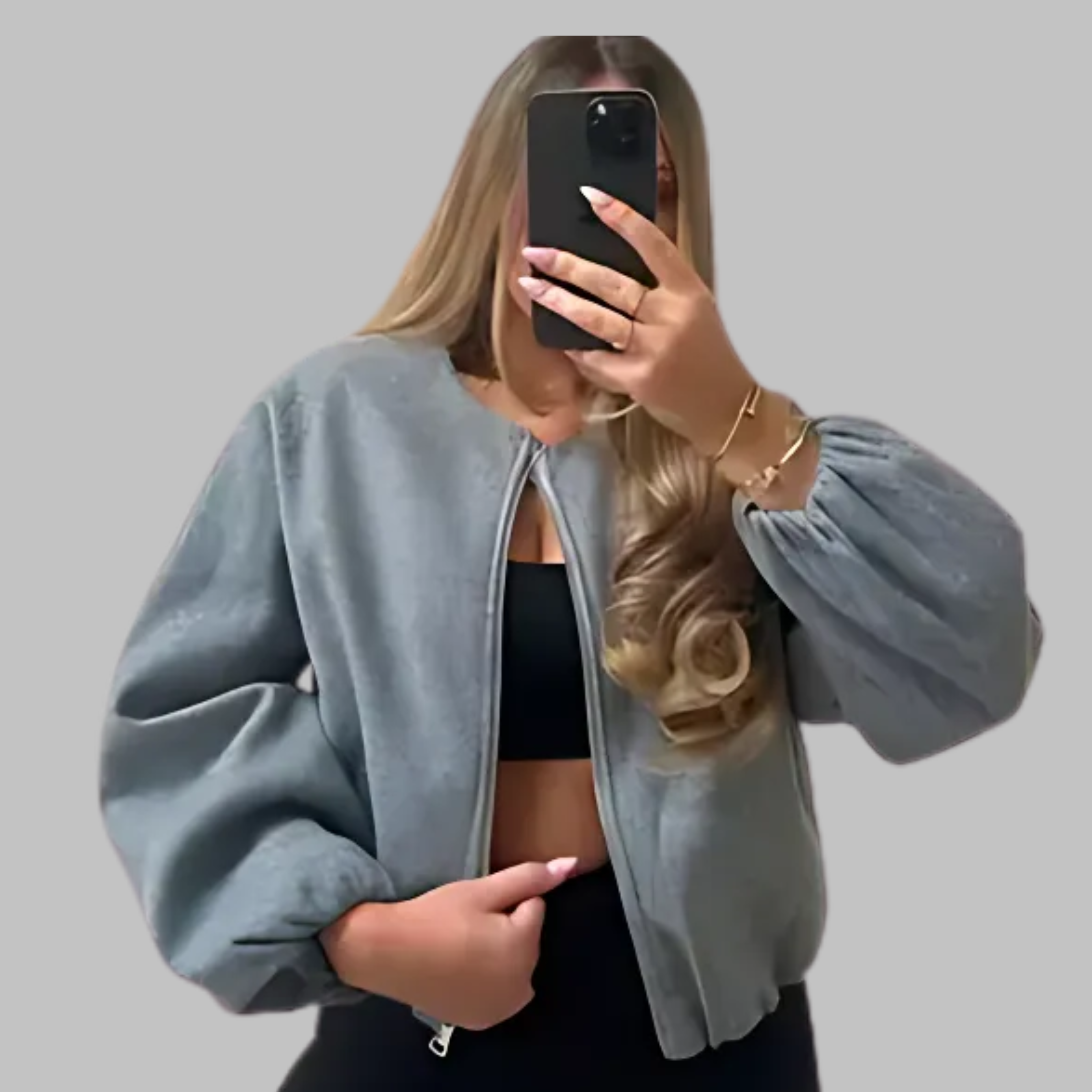 Vivienne | Cropped Zip Jacket Long Sleeve