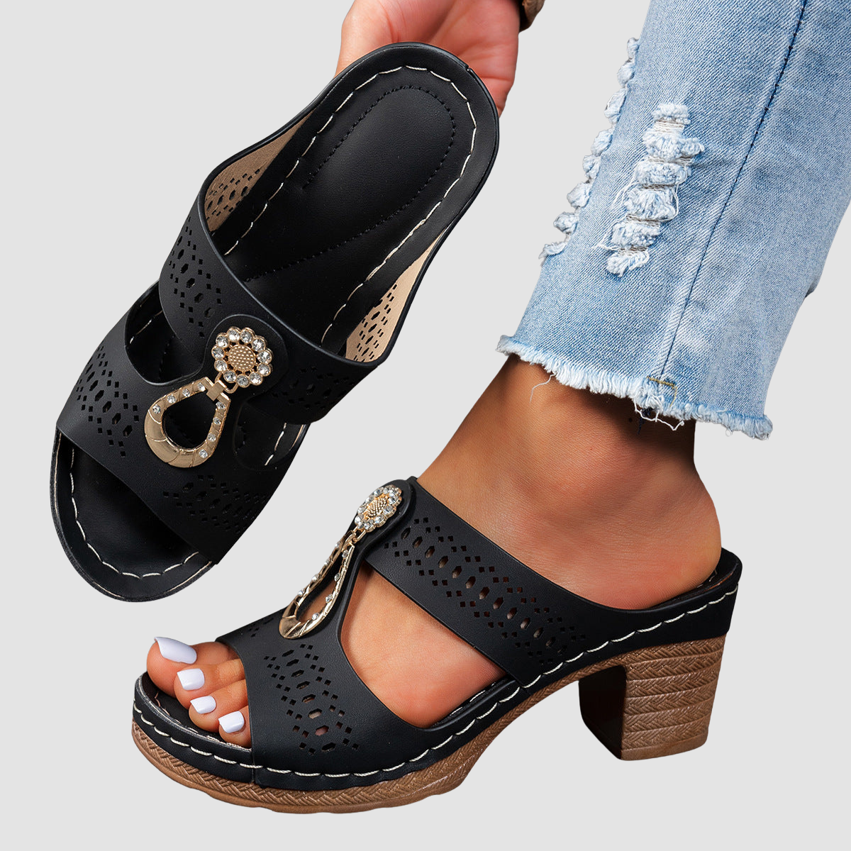 Ivah | High Heel Orthopedic Sandals