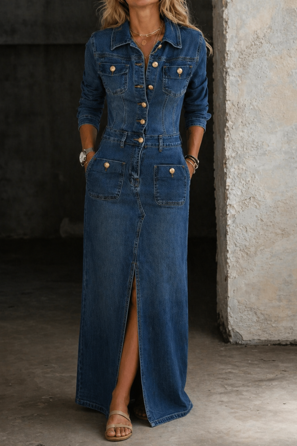 Mia | Classic Ease Denim Dress