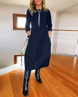 Elara | Luxe Maxi Dress Long Sleeves