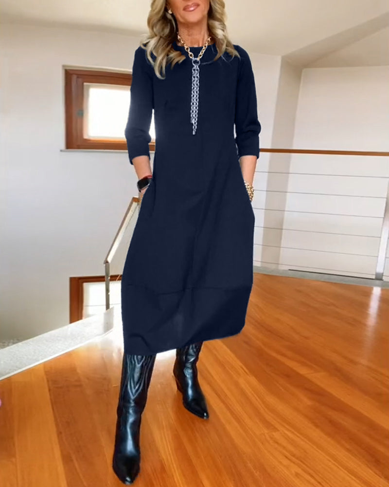 Elara | Luxe Maxi Dress Long Sleeves