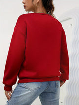 Céleste | Minimalist Heart Embroidery Sweatshirt