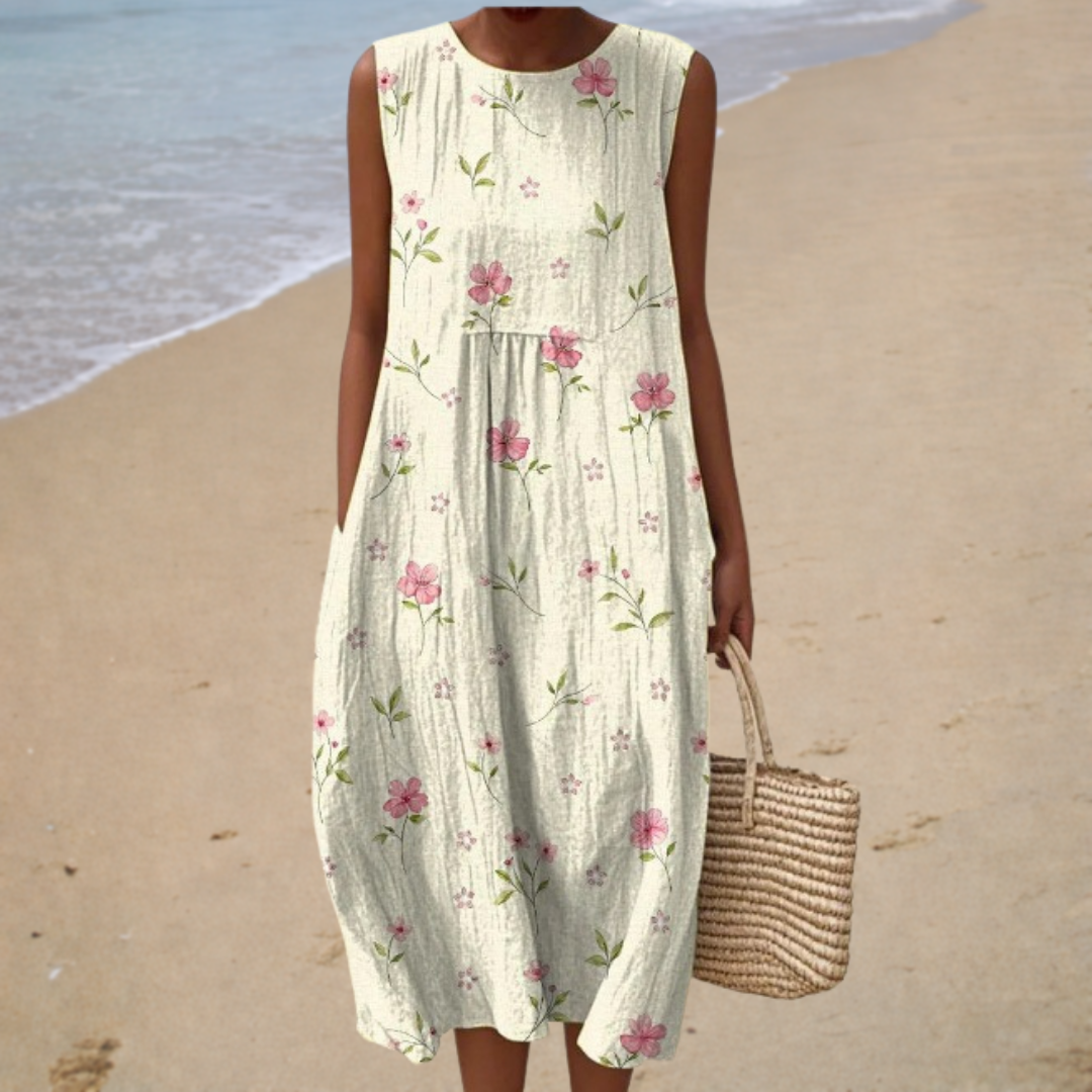 Amalia | Romantic Floral Midi Dress