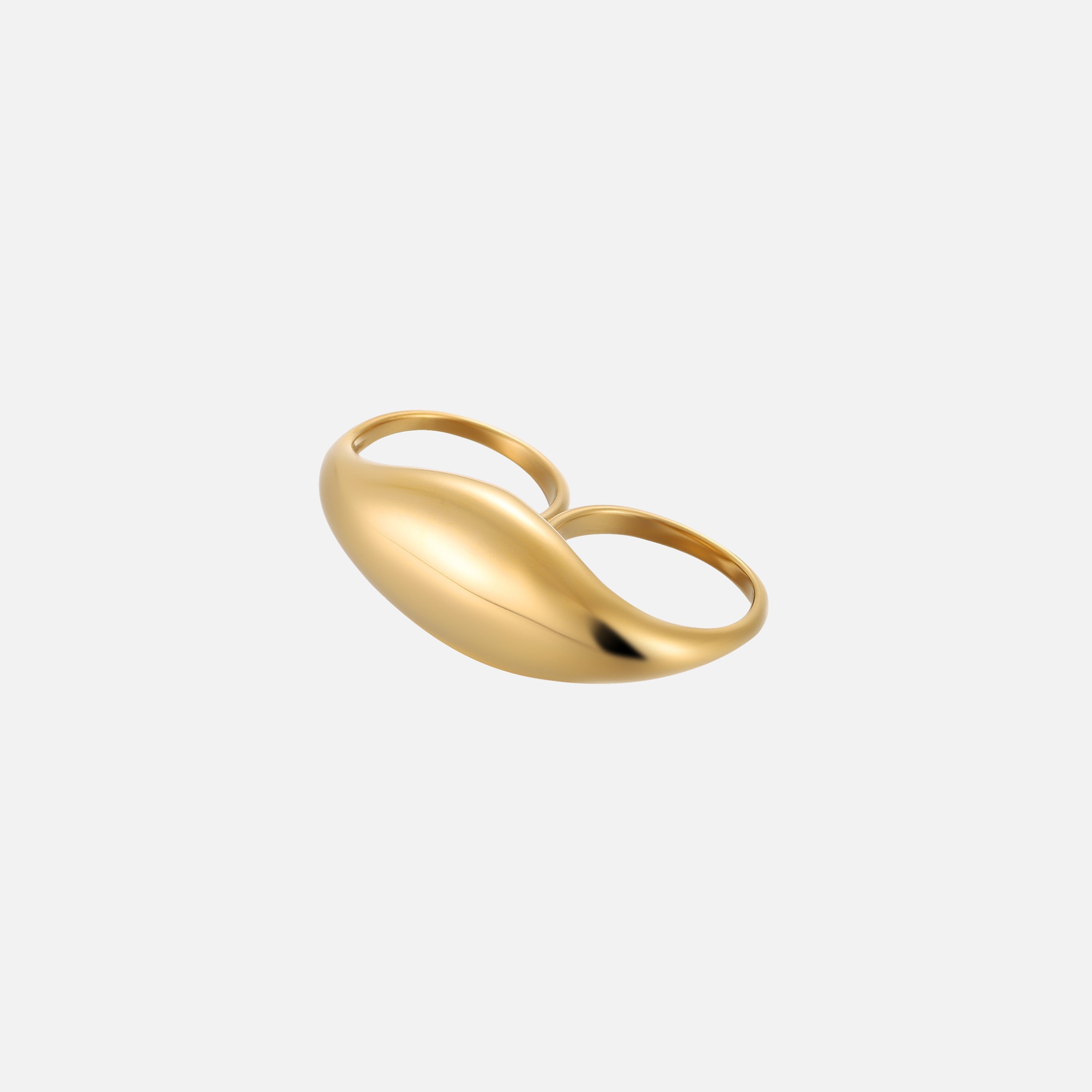 Solveig | Sculptural Double-Finger Ring