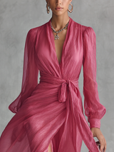 Roisin | Draped Wrap Maxi Dress