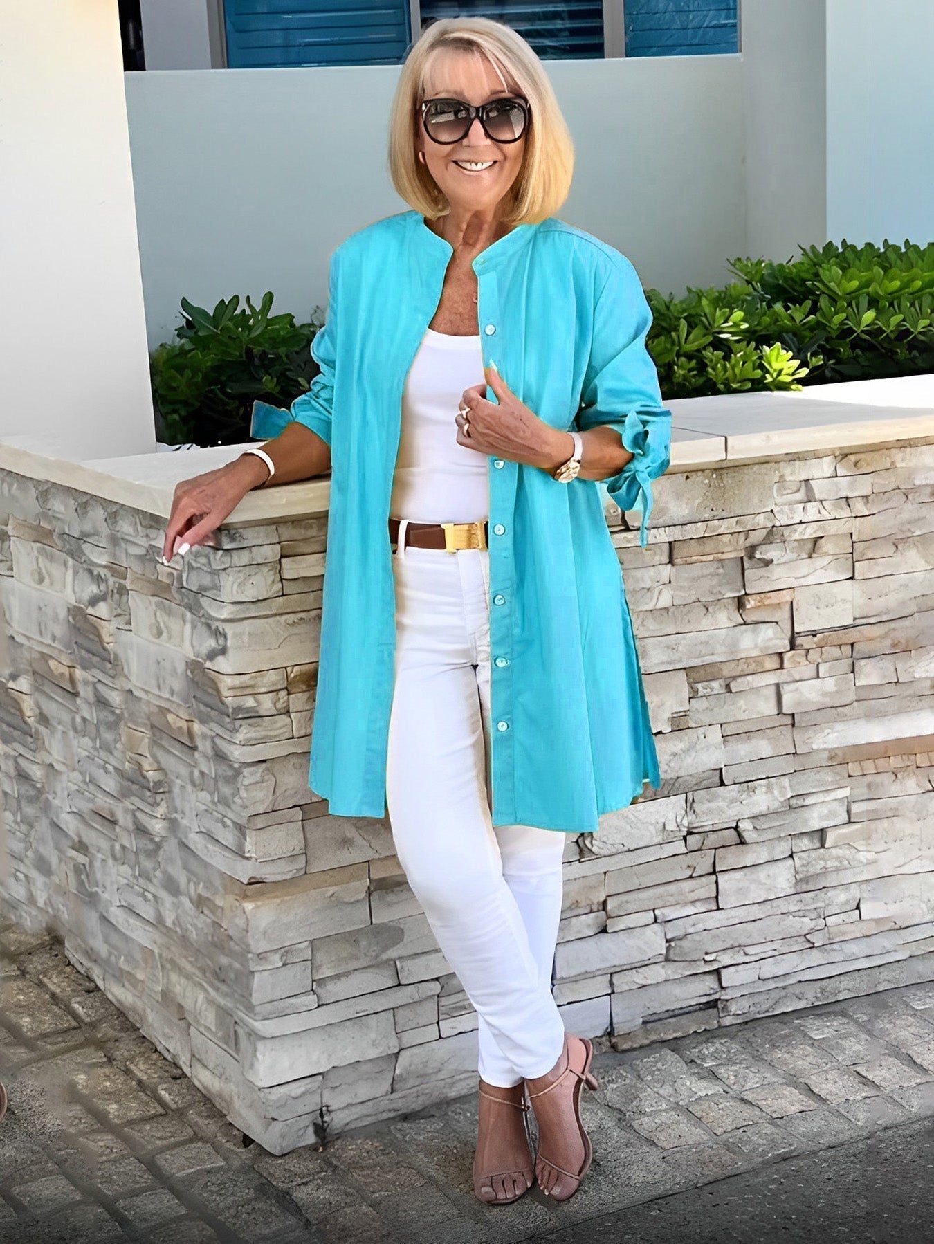 Célina | Classy Long Shirt Jacket