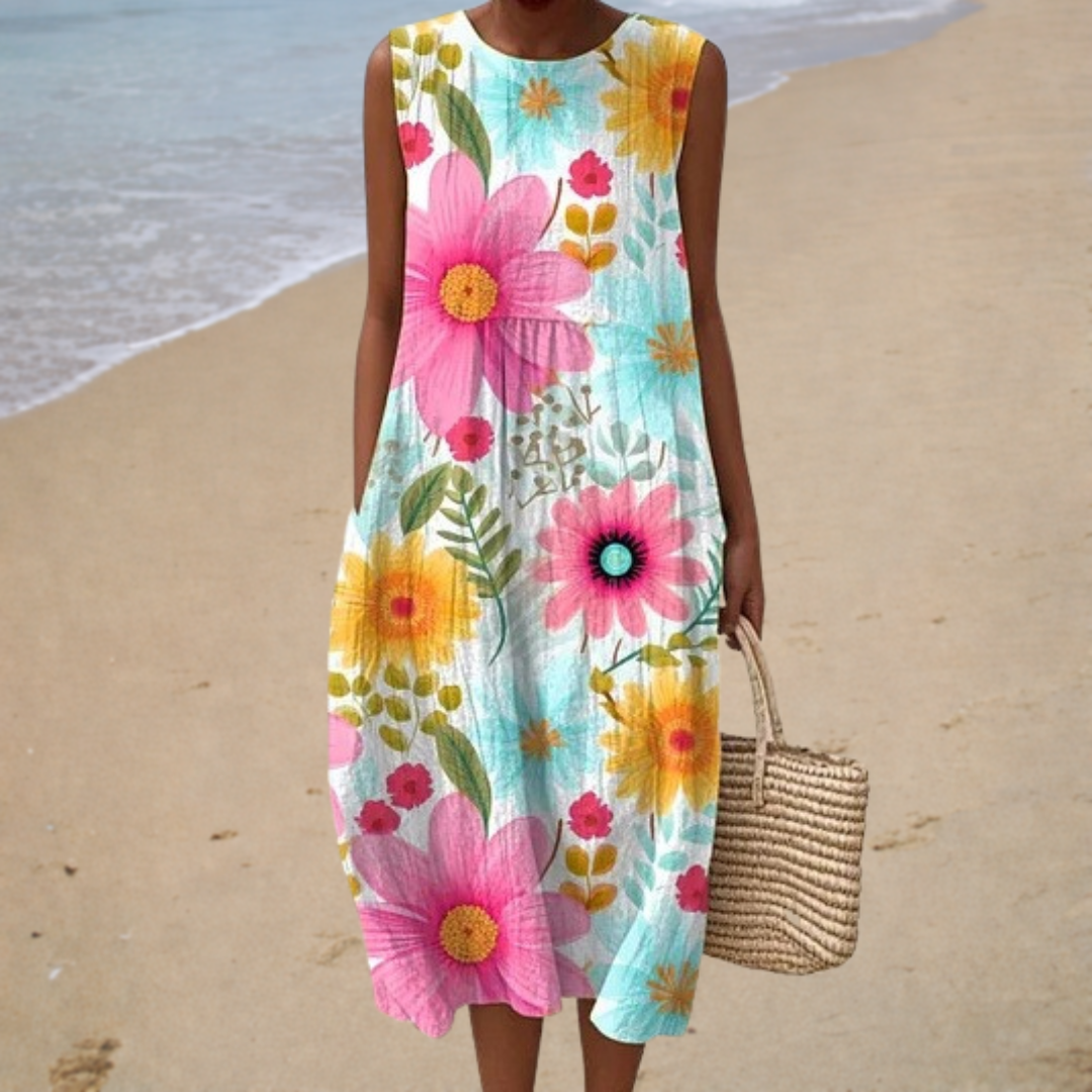 Hayden | Floral Midi Sundress