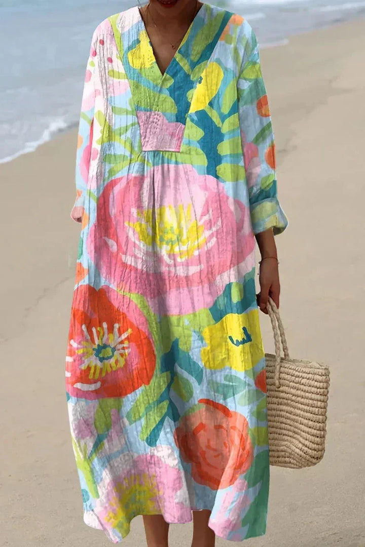 Cora | Floral Midi Dress