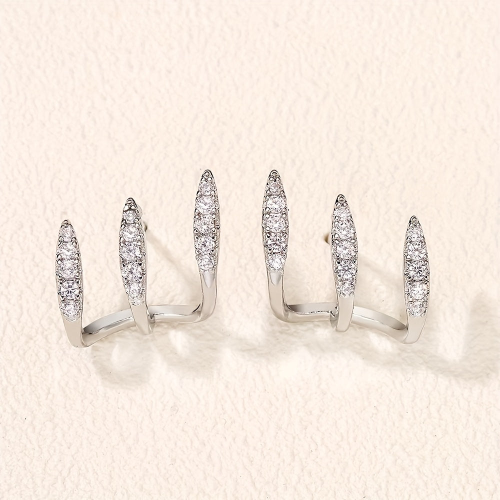 Goldie | Crystal Claw Drop Earrings
