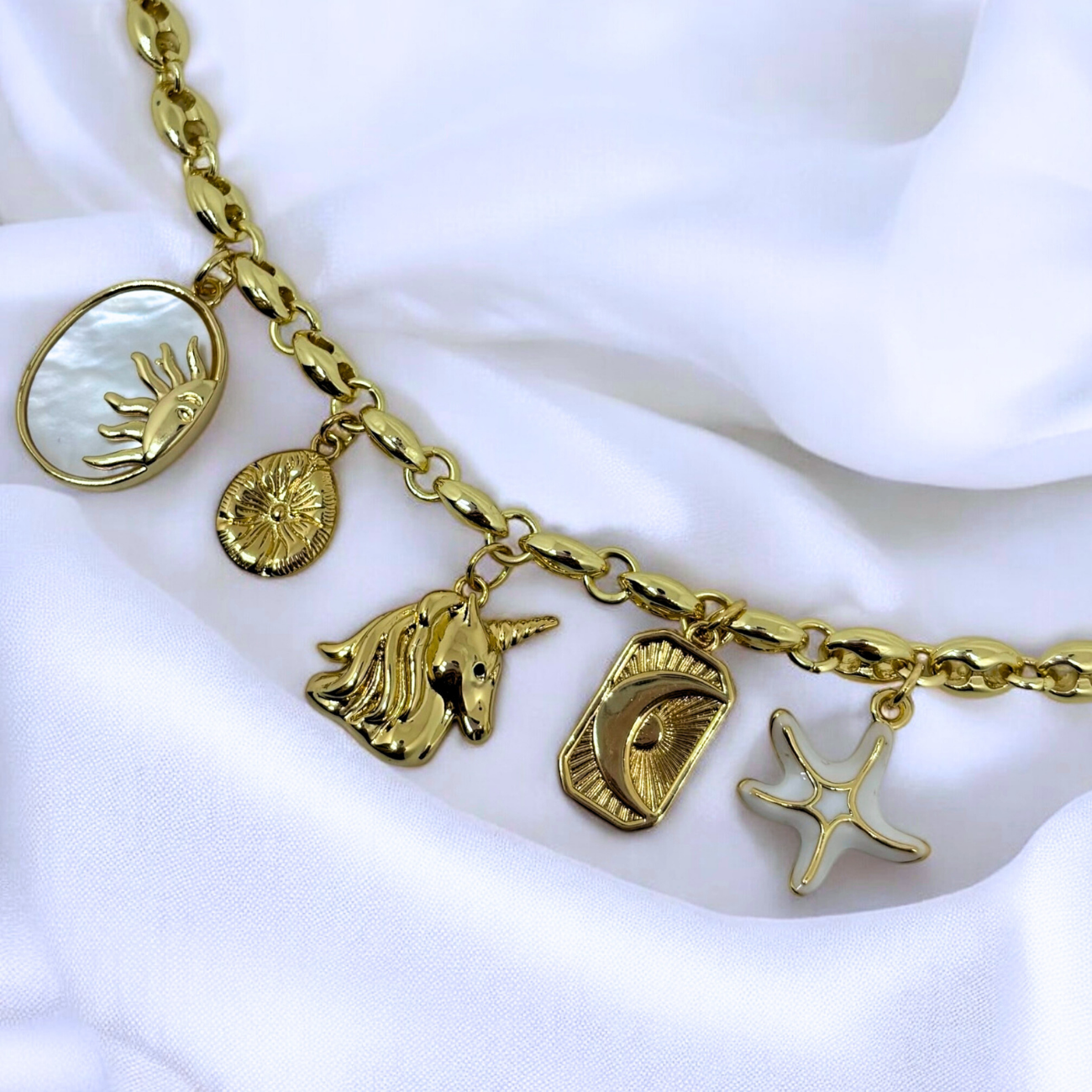 Johnsie | Celestial Charm Pendant Necklace