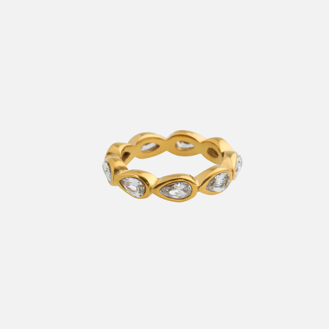 Rilynn | Crystal-Embellished Gold Ring